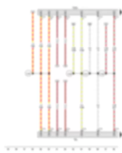 Wiring Diagram  VW SHARAN 2016 - Coupling point on dash panel - centre - Coupling point on left D-pillar