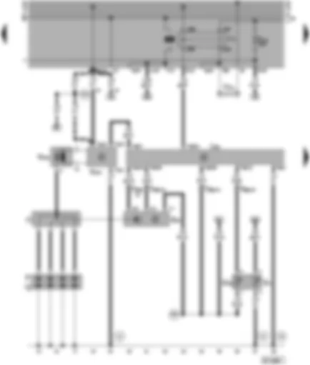 Wiring Diagram  VW SHARAN 1996 - Simos control unit - ignition system - Hall sender - coolant temperature sender