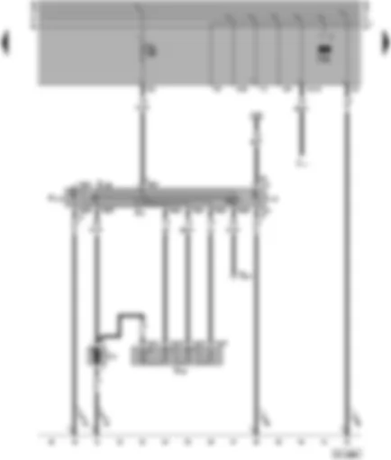 Wiring Diagram  VW SHARAN 1998 - Fresh air blower - fresh air blower switch