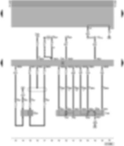 Wiring Diagram  VW SHARAN 1998 - Simos control unit - Lambda probe - throttle valve control unit