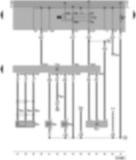 Wiring Diagram  VW SHARAN 1996 - Simos control unit - knock sensor - air mass meter - activated charcoal filter system - EGR valve