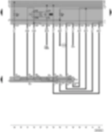 Wiring Diagram  VW SHARAN 1996 - Turn signal switch - parking light switch - hazard warning light switch