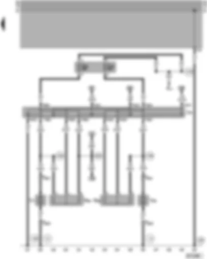 Wiring Diagram  VW SHARAN 1996 - Radiator fan relay - radiator fan series resistance
