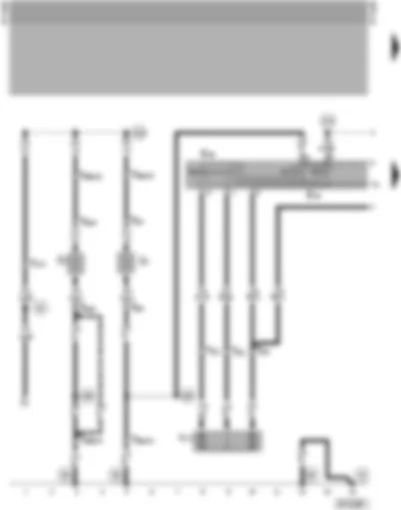 Wiring Diagram  VW SHARAN 1998 - Exterior mirror adjustment and heater
