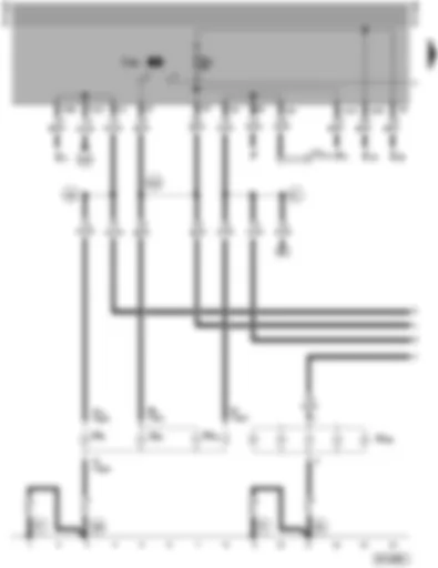 Wiring Diagram  VW SHARAN 1998 - Left tail light - rear left brake light - rear left turn signal high level brake light