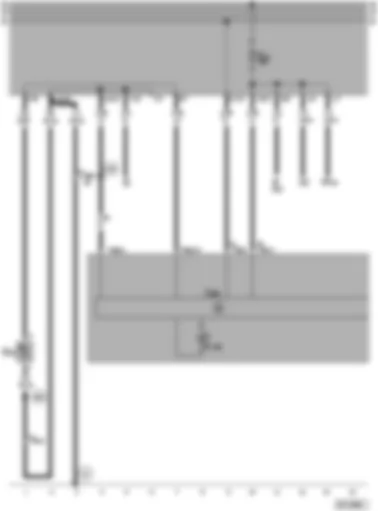 Wiring Diagram  VW SHARAN 1997 - Windscreen washer fluid shortage indicator