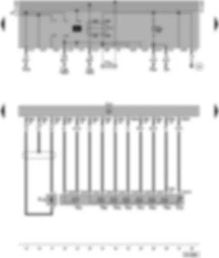 Wiring Diagram  VW SHARAN 1996 - Automatic gearbox control unit - solenoid valves
