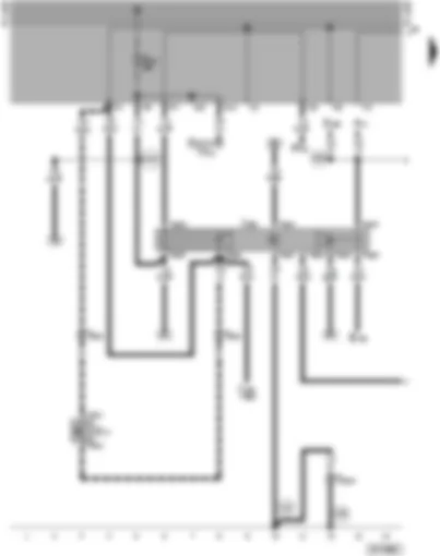 Wiring Diagram  VW SHARAN 1998 - Starter inhibitor and reversing light relay - starter inhibitor switch