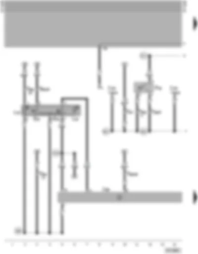 Wiring Diagram  VW SHARAN 1998 - Electric window switch in driver
