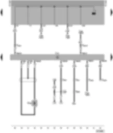 Wiring Diagram  VW SHARAN 1998 - Automatic gearbox control unit - road speed sender