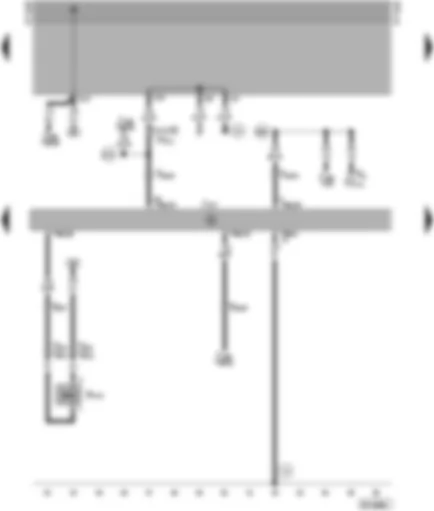 Wiring Diagram  VW SHARAN 1998 - Automatic gearbox control unit - selector lever lock solenoid