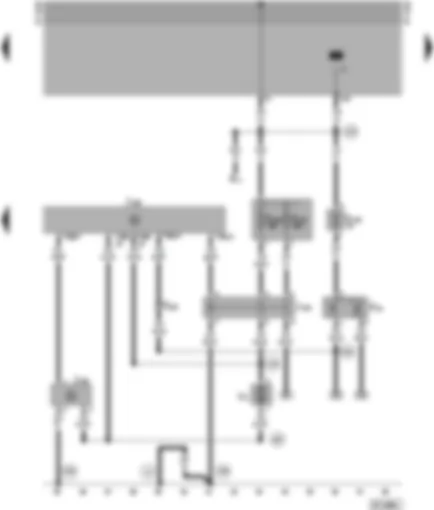 Wiring Diagram  VW SHARAN 1998 - Climatronic control unit - blower control unit - blower relay - radiator fan thermo switch
