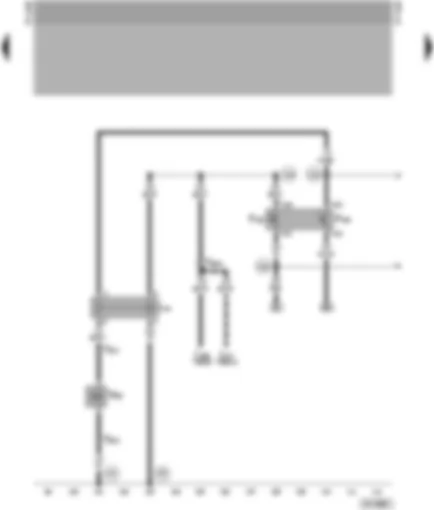 Wiring Diagram  VW SHARAN 1998 - Magnetic coupling - air conditioner shut-off thermo-switch