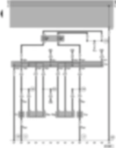 Wiring Diagram  VW SHARAN 1997 - Radiator fan relay - radiator fan series resistance