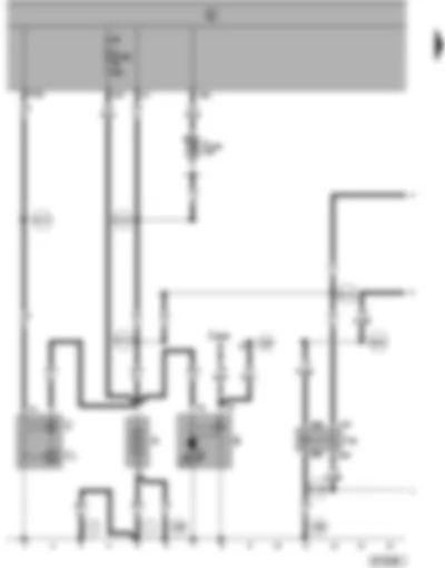 Wiring Diagram  VW SHARAN 2000 - Battery - starter - alternator - X contact relief relay