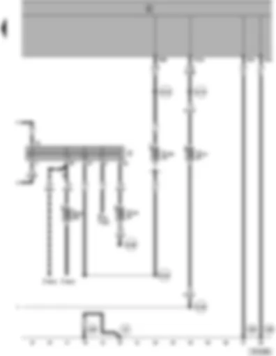 Wiring Diagram  VW SHARAN 1999 - Ignition/starter switch