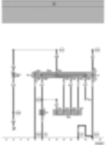 Wiring Diagram  VW SHARAN 1999 - Fresh air blower - fresh air blower switch