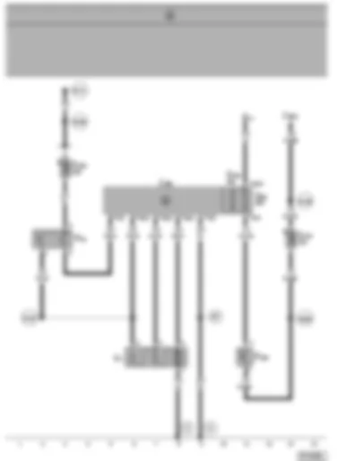 Wiring Diagram  VW SHARAN 2000 - Radiator fan control unit - radiator fan