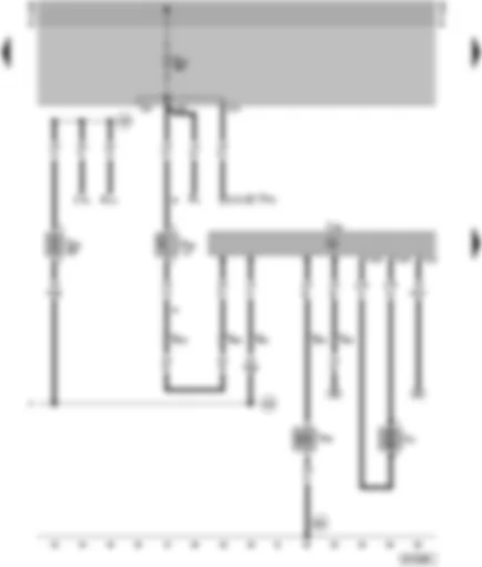 Wiring Diagram  VW SHARAN 1998 - Heater control unit - combustion air blower - metering pump