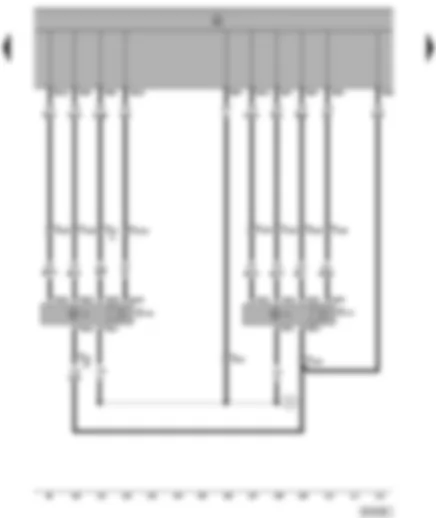 Wiring Diagram  VW SHARAN 1999 - Interior monitor ultra-sonic sensor