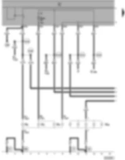 Wiring Diagram  VW SHARAN 1998 - Tail light left - signal bulb rear left - brake light left - high level brake ligh