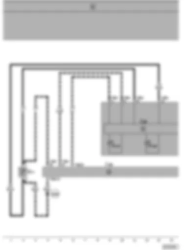 Wiring Diagram  VW SHARAN 2000 - Ambient temperature warning 4°C and5C