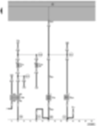 Wiring Diagram  VW SHARAN 1999 - Fresh air blower Relay - 2nd speed - coolant circuit valve - recirculating pump