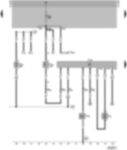 Wiring Diagram  VW SHARAN 1998 - Heating control unit - ambient temperature switch - metering pump - combustion air blower