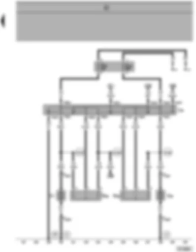Wiring Diagram  VW SHARAN 2000 - Radiator fan relay - radiator fan - radiator fan series resistor