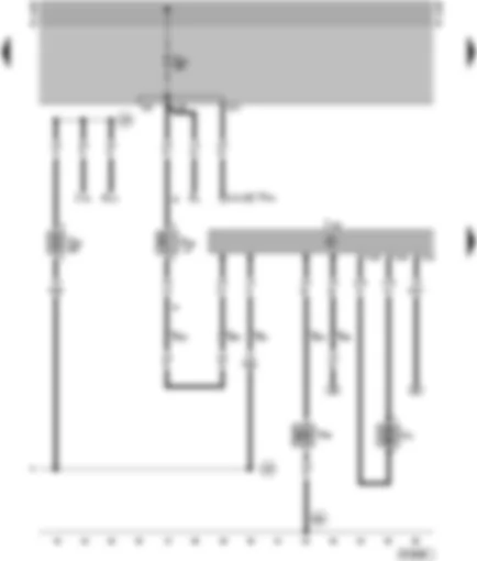 Wiring Diagram  VW SHARAN 1997 - Heater control unit B4W/D4W - combustion air blower - metering pump