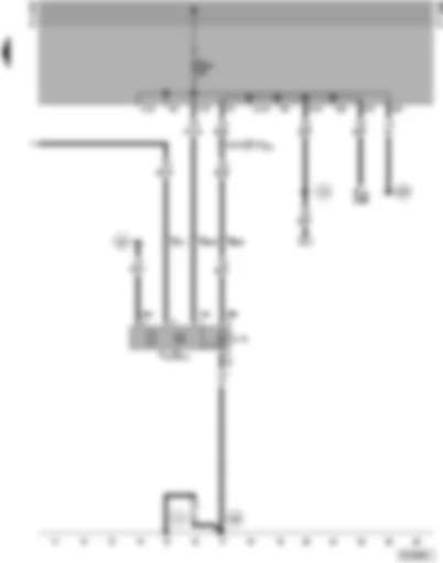 Wiring Diagram  VW SHARAN 1998 - Digital clock - pre-selection clock