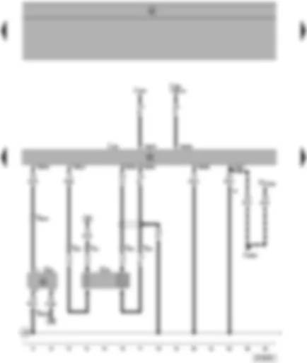 Wiring Diagram  VW SHARAN 1999 - Motronic control unit - lambda probes - hall sender