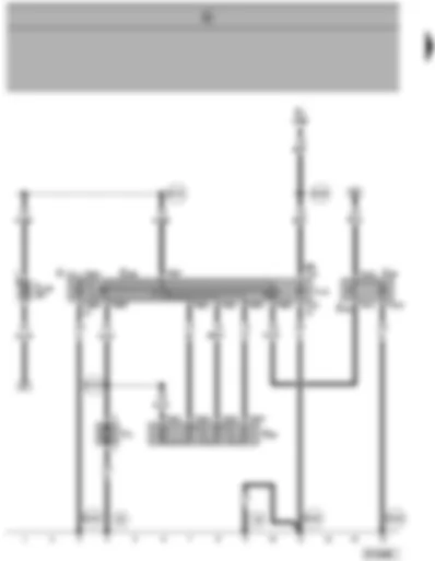 Wiring Diagram  VW SHARAN 1999 - Fresh air blower - fresh air and recirculating air switch - air conditioner switch