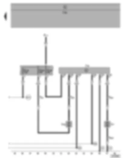Wiring Diagram  VW SHARAN 2001 - Radiator fan relay - radiator fan