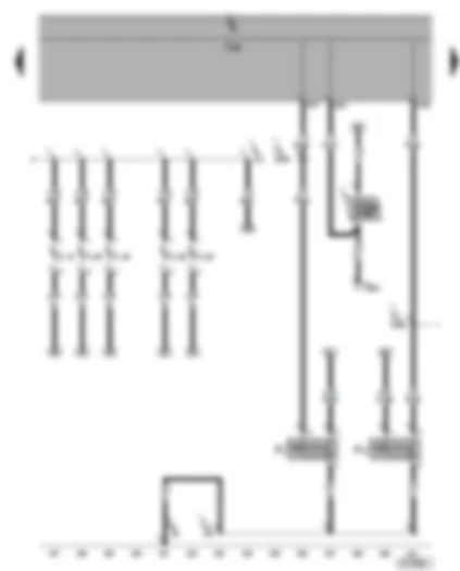 Wiring Diagram  VW SHARAN 2001 - Dash panel vent illumination bulb - driver door contact switch - rear left door contact switch