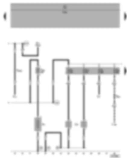 Wiring Diagram  VW SHARAN 2002 - Second battery - 12V socket - position of fuses