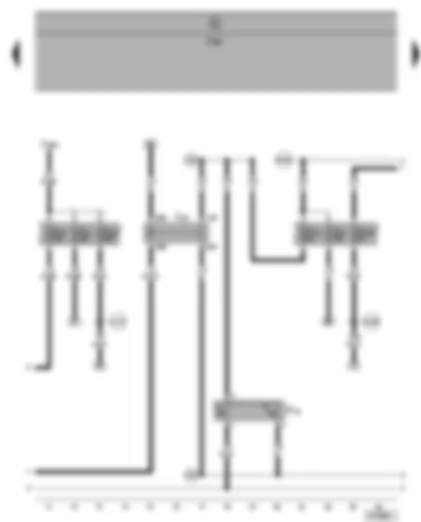 Wiring Diagram  VW SHARAN 2001 - Radiator fan 2nd speed relay - radiator fan thermo-switch