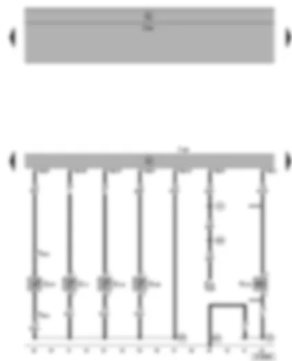 Электросхемa  VW SHARAN 2002 - Блок управления Climatronic - датчик наружной температуры - датчик температуры охлаждающей жидкости - датчик температуры воздуха дефлекторов - клапан дополнительного теплообменника - фотодатчик интенсивности солнечного излучения