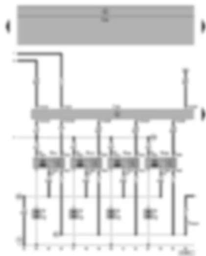 Wiring Diagram  VW SHARAN 2003 - Motronic control unit - ignition system