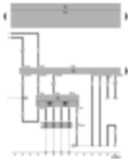 Wiring Diagram  VW SHARAN 2002 - Motronic control unit - ignition system