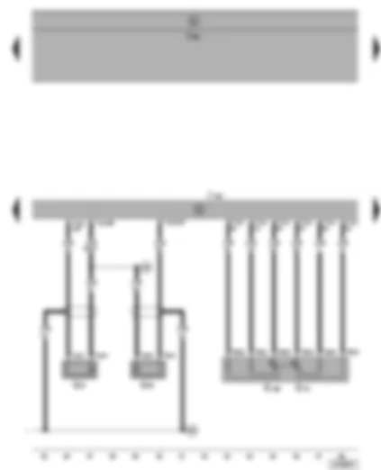 Wiring Diagram  VW SHARAN 2003 - Motronic control unit - knock sensor - accelerator pedal position sender