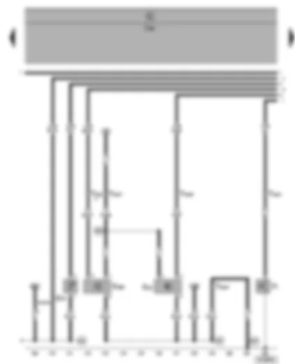 Wiring Diagram  VW SHARAN 2003 - Speedometer sender - coolant shortage indicator sender - oil pressure switch - oil level/oil temperature sender