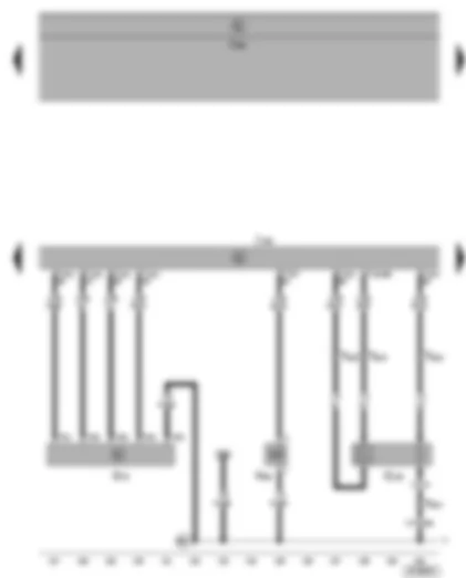 Электросхемa  VW SHARAN 2002 - Блок управления Motronic - расходомер воздуха - лямбда-зонд после катализатора - электромагнитный клапан абсорбера