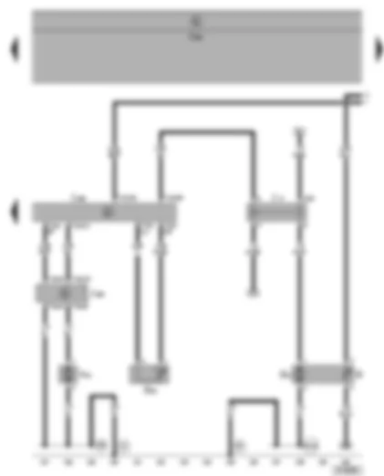 Wiring Diagram  VW SHARAN 2001 - Diesel direct injection system control unit - fuel gauge sender - fuel pump (pre-supply pump) - fuel pump relay - fuel temperature sender
