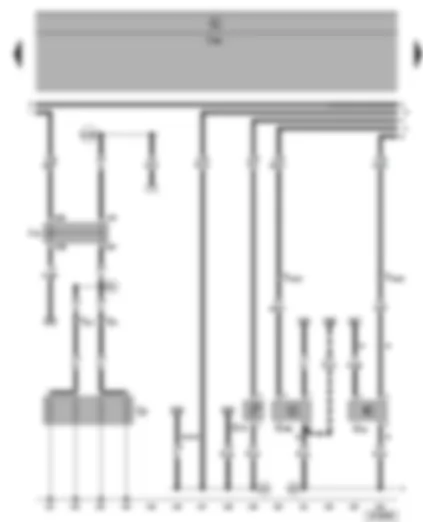Wiring Diagram  VW SHARAN 2003 - Glow plug relay - glow plugs - engine - speedometer sender - coolant shortage indicator sender - oil level/oil temperature sender