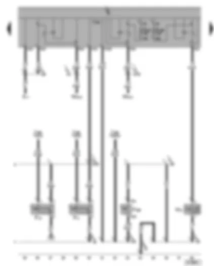 Wiring Diagram  VW SHARAN 2001 - Ultrasonic sensors for interior monitor