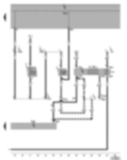 Wiring Diagram  VW SHARAN 2001 - Sliding sunroof adjustment control unit - pre-selection clock - digital clock