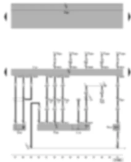 Электросхемa  VW SHARAN 2002 - Блок управления АКП - датчик скорости движения - переключатель Tiptronic - электромагнит блокировки селектора