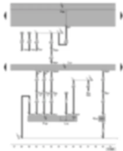Электросхемa  VW SHARAN 2002 - Блок управления АКП - переключатель Tiptronic - электромагнит блокировки селектора - диагностический разъём