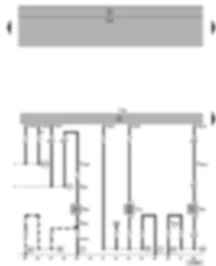 Электросхемa  VW SHARAN 2002 - Блок управления вентилятора радиатора - термодатчик вкл. вентилятора после выкл. двигателя - насос системы прокачки ОЖ после выкл. двигателя - электромагнитная муфта компрессора климатической установки